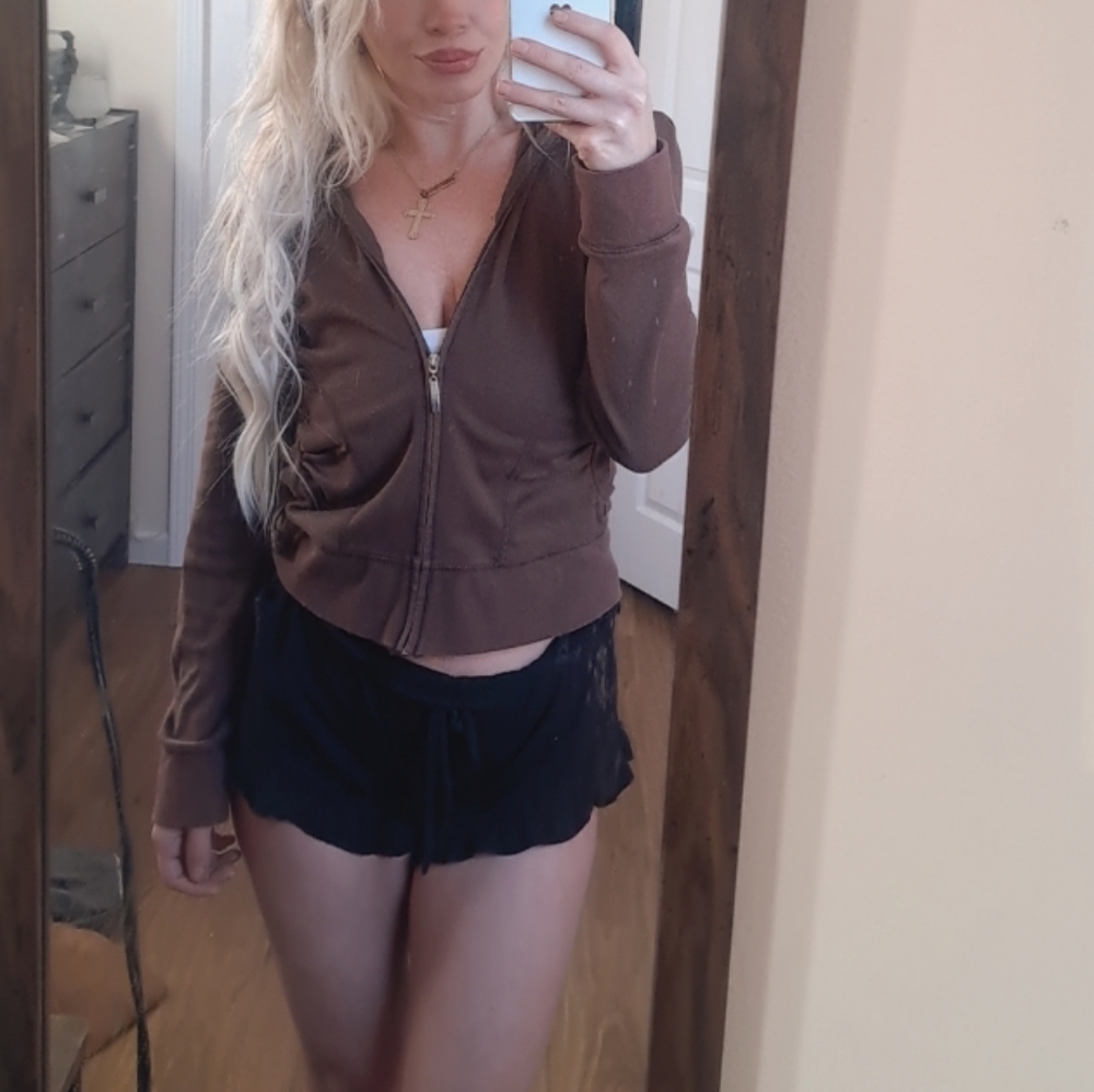 Brown hoodie